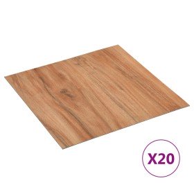 Tarimas de suelo autoadhesivas 20 uds PVC natural 1,86 m²