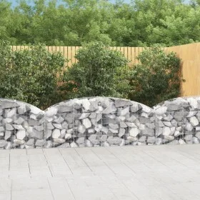 Galvanized iron arch-shaped gabion basket 200x50x60/80 cm by vidaXL, Pots and planters - Ref: Foro24-153473, Price: 52,08 €, ...