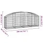 Galvanized iron arch-shaped gabion basket 200x50x60/80 cm by vidaXL, Pots and planters - Ref: Foro24-153473, Price: 52,08 €, ...