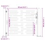Gartentor aus Cortenstahl, quadratisches Design, 105 x 80 cm von vidaXL, Gartentore - Ref: Foro24-153250, Preis: 124,85 €, Ra...