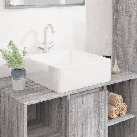 Quadratisches weißes Keramikwaschbecken 37x37x13 cm von vidaXL, Sinkt - Ref: Foro24-153341, Preis: 57,74 €, Rabatt: %