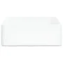 Lavabo cuadrado de cerámica blanco 37x37x13 cm de vidaXL, Lavabos - Ref: Foro24-153341, Precio: 56,79 €, Descuento: %