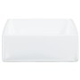 Square white ceramic washbasin 37x37x13 cm by vidaXL, Sinks - Ref: Foro24-153341, Price: 57,74 €, Discount: %