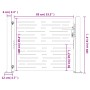 Gartentor aus Cortenstahl, quadratisches Design, 105 x 105 cm von vidaXL, Gartentore - Ref: Foro24-153251, Preis: 170,51 €, R...