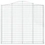 Cesta gaviones forma arco hierro galvanizado 200x30x180/200 cm de vidaXL, Maceteros y jardineras - Ref: Foro24-153389, Precio...