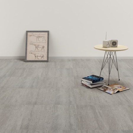 Tarimas de suelo autoadhesivas 20 uds PVC gris a rayas 1,86 m²