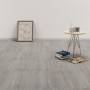 Tarimas de suelo autoadhesivas 20 uds PVC gris a rayas 1,86 m²