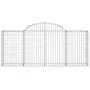Cesta de gaviones forma arco hierro galvanizado 200x30x80/100cm de vidaXL, Maceteros y jardineras - Ref: Foro24-153484, Preci...