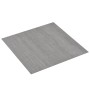 Tarimas de suelo autoadhesivas 20 uds PVC gris a rayas 1,86 m²