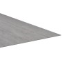 Tarimas de suelo autoadhesivas 20 uds PVC gris a rayas 1,86 m²