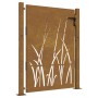 Puerta de jardín acero corten diseño hierba 105x155 cm von vidaXL, Gartentore - Ref: Foro24-153229, Preis: 200,99 €, Rabatt: %