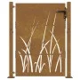Puerta de jardín acero corten diseño hierba 105x155 cm von vidaXL, Gartentore - Ref: Foro24-153229, Preis: 193,55 €, Rabatt: %