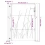 Puerta de jardín acero corten diseño hierba 105x155 cm von vidaXL, Gartentore - Ref: Foro24-153229, Preis: 193,55 €, Rabatt: %