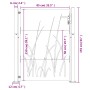 Puerta de jardín acero corten diseño hierba 105x155 cm von vidaXL, Gartentore - Ref: Foro24-153229, Preis: 200,99 €, Rabatt: %