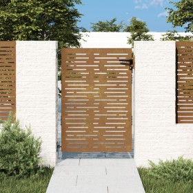 Puerta de jardín acero corten diseño cuadrado 85x125 cm de vidaXL, Puertas de jardín - Ref: Foro24-153246, Precio: 156,20 €, ...