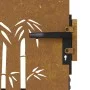 Puerta de jardín acero corten diseño bambú 85x150 cm de vidaXL, Puertas de jardín - Ref: Foro24-153235, Precio: 150,57 €, Des...