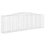 Cesta gaviones forma arco hierro galvanizado 400x50x120/140 cm de vidaXL, Maceteros y jardineras - Ref: Foro24-153416, Precio...