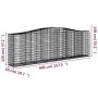 Cesta gaviones forma arco hierro galvanizado 400x50x120/140 cm de vidaXL, Maceteros y jardineras - Ref: Foro24-153416, Precio...