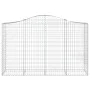 Gabione Korbbogenform aus verzinktem Eisen 200x50x120/140 cm von vidaXL, Töpfe und Pflanzgefäße - Ref: Foro24-153396, Preis: ...