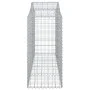 Gabione Korbbogenform aus verzinktem Eisen 200x50x120/140 cm von vidaXL, Töpfe und Pflanzgefäße - Ref: Foro24-153396, Preis: ...