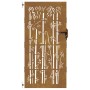 Puerta de jardín acero corten diseño bambú 85x175 cm von vidaXL, Gartentore - Ref: Foro24-153236, Preis: 184,31 €, Rabatt: %