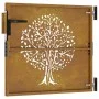 Corten steel garden gate tree design 85x100 cm by vidaXL, garden gates - Ref: Foro24-153209, Price: 129,26 €, Discount: %