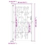 Gartentor aus Cortenstahl, Bambusdesign, 105 x 205 cm von vidaXL, Gartentore - Ref: Foro24-153243, Preis: 267,68 €, Rabatt: %