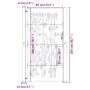Puerta de jardín acero corten diseño bambú 105x205 cm de vidaXL, Puertas de jardín - Ref: Foro24-153243, Precio: 262,12 €, De...