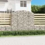 Gabion basket arch shape galvanized iron 200x30x180/200 cm by vidaXL, Pots and planters - Ref: Foro24-153469, Price: 118,51 €...