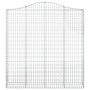 Galvanized iron arch-shaped gabion basket 200x30x200/220 cm by vidaXL, Pots and planters - Ref: Foro24-153390, Price: 130,27 ...