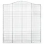 Galvanized iron arch-shaped gabion basket 200x30x200/220 cm by vidaXL, Pots and planters - Ref: Foro24-153390, Price: 124,39 ...