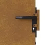 Puerta de jardín acero corten 85x200 cm de vidaXL, Puertas de jardín - Ref: Foro24-153261, Precio: 165,36 €, Descuento: %