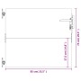 Puerta de jardín acero corten 85x75 cm de vidaXL, Puertas de jardín - Ref: Foro24-153256, Precio: 93,93 €, Descuento: %