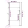 Puerta de jardín acero corten 105x180 cm de vidaXL, Puertas de jardín - Ref: Foro24-153266, Precio: 225,39 €, Descuento: %