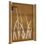 Corten steel garden gate grass design 105x130 cm by vidaXL, garden gates - Ref: Foro24-153228, Price: 177,35 €, Discount: %
