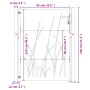 Corten steel garden gate grass design 105x130 cm by vidaXL, garden gates - Ref: Foro24-153228, Price: 177,35 €, Discount: %