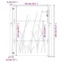 Gartentor aus Cortenstahl, Grasdesign, 105 x 130 cm von vidaXL, Gartentore - Ref: Foro24-153228, Preis: 177,92 €, Rabatt: %