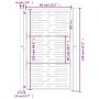 Gartentor aus Cortenstahl, quadratisches Design, 105 x 130 cm von vidaXL, Gartentore - Ref: Foro24-153198, Preis: 207,08 €, R...