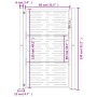 Puerta de jardín acero corten diseño cuadrado 105x130 cm de vidaXL, Puertas de jardín - Ref: Foro24-153198, Precio: 189,91 €,...