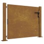 Puerta de jardín acero corten 105x80 cm by vidaXL, garden gates - Ref: Foro24-153262, Price: 120,52 €, Discount: %
