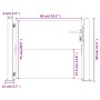 Puerta de jardín acero corten 105x80 cm de vidaXL, Puertas de jardín - Ref: Foro24-153262, Precio: 120,42 €