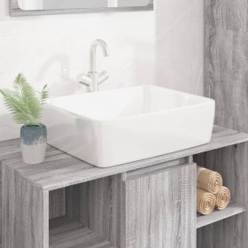 Rectangular white ceramic sink 48x37x13 cm by vidaXL, Sinks - Ref: Foro24-153338, Price: 91,40 €, Discount: %