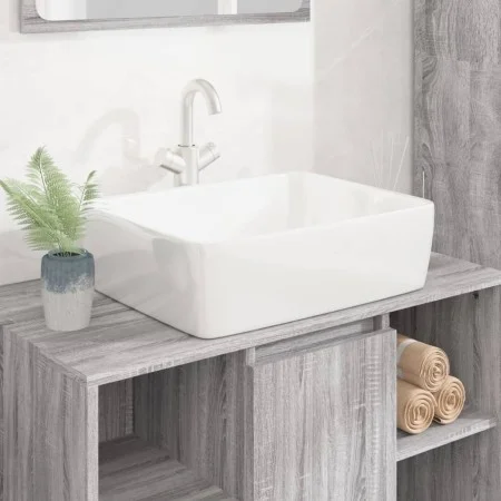 Rechteckige Keramikspüle weiß 48x37x13 cm von vidaXL, Sinkt - Ref: Foro24-153338, Preis: 89,54 €, Rabatt: %