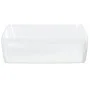 Rechteckige Keramikspüle weiß 48x37x13 cm von vidaXL, Sinkt - Ref: Foro24-153338, Preis: 89,54 €, Rabatt: %