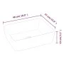 Rectangular white ceramic sink 48x37x13 cm by vidaXL, Sinks - Ref: Foro24-153338, Price: 89,54 €, Discount: %