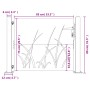 Puerta de jardín acero corten diseño hierba 105x80 cm de vidaXL, Puertas de jardín - Ref: Foro24-153226, Precio: 115,62 €, De...