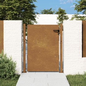 Puerta de jardín acero corten 105x155 cm