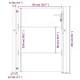 Puerta de jardín acero corten 105x155 cm de vidaXL, Puertas de jardín - Ref: Foro24-153265, Precio: 209,90 €, Descuento: %