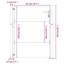 Puerta de jardín acero corten 105x155 cm de vidaXL, Puertas de jardín - Ref: Foro24-153265, Precio: 214,64 €, Descuento: %