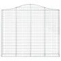 Galvanized iron arch-shaped gabions basket 200x30x160/180 cm by vidaXL, Pots and planters - Ref: Foro24-153388, Price: 148,81...